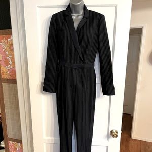 BCBG pinstripe jumpsuit